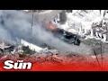 Ukrainian unit destroys Russian 'Z' tank in bombed out Luhansk