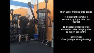 High Cable Oblique Side Bends