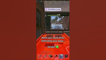 vending machines saved the base from a clan raid #rust