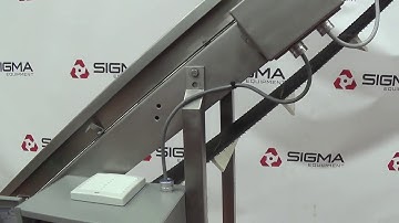 H3343 Purdy Ltd Cleated Incline Belt Conveyor 12" Wide SIGMA Equipment