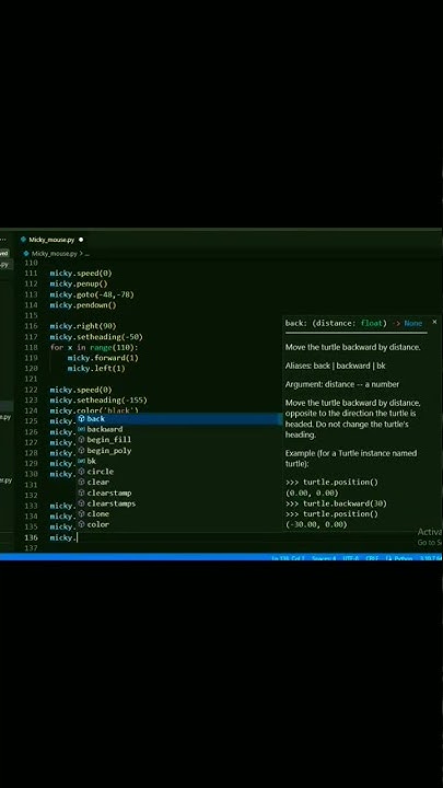 How to draw a Mickey Mouse using python code?🤔😲 - YouTube