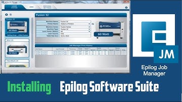 Installing the Epilog Laser Software Suite Job Manager