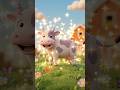 Poor Cute Cow Lost Her Colors🐄 #shorts #cow #cartoon #farm