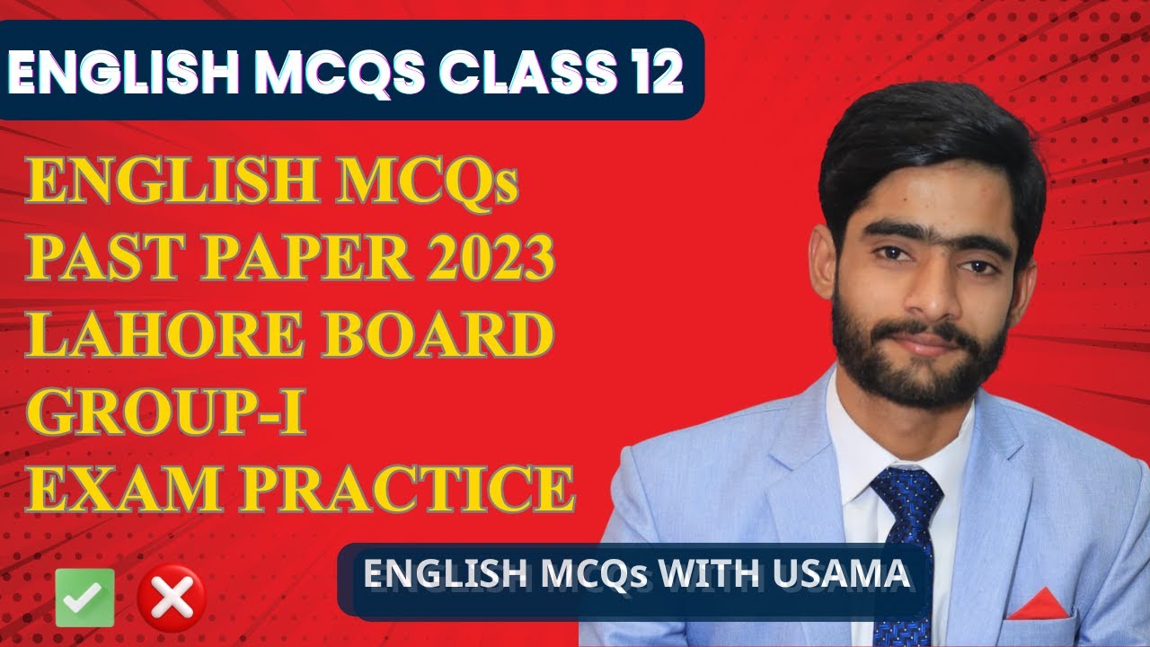 English MCQs for Class 12 | Vocabulary | Prepositions | Corrections | English MCQs with Usama