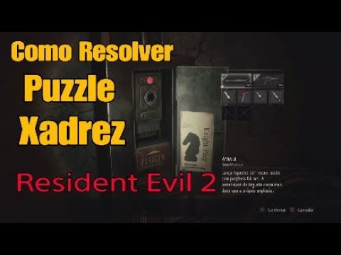 RESIDENT EVIL 2 Remake Como Resolver Puzzle do Xadrez 