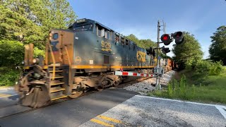 65 MPH CSX intermodal train at my favorite curve at bagley rd 