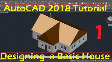 Beginner Tutorial 1 (AutoCAD 2018) - Designing a Basic House