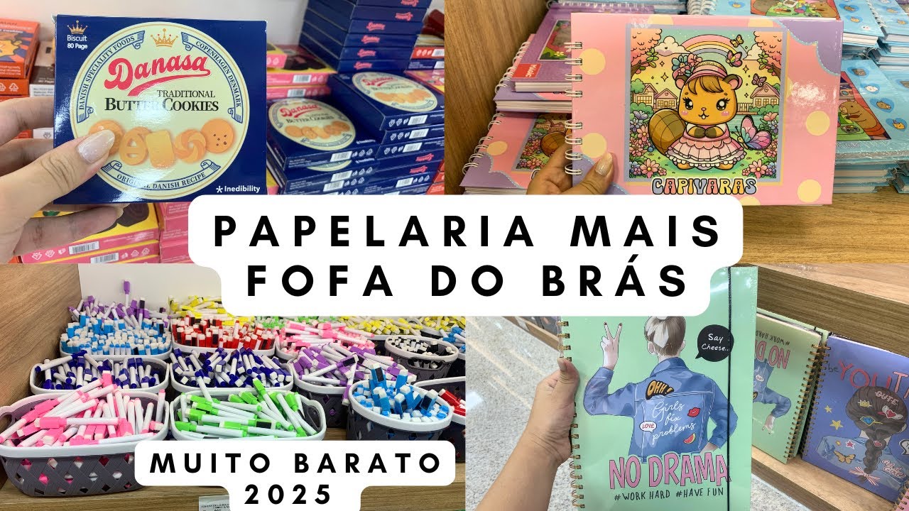 A PAPELARIA MAIS FOFA do BRÁS voltou MELHOR e MAIS BARATA! 😱✨
