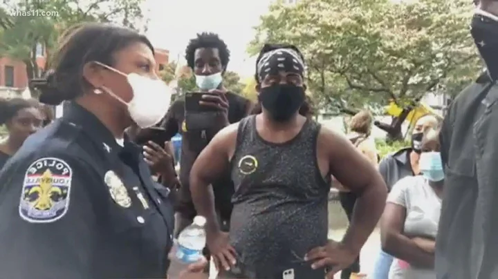 Video shows arrests at Jefferson Square Park, interaction between new interim LMPD chief and protest