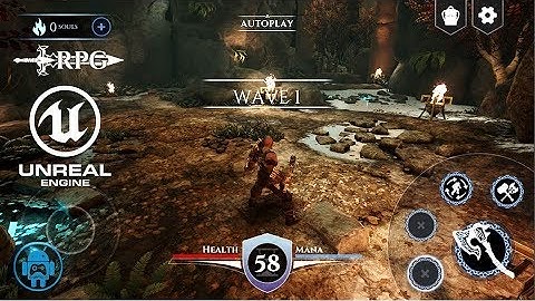 UE4 OFFLINE..!! Action RPG Game Sample Gameplay (EN) Mobile Action-RPG