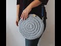 Okrągła torebka na szydełku. Round crochet bag.