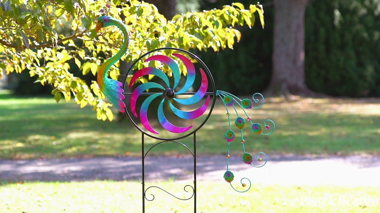 Iridescent Peacock Wind Spinner YouTube