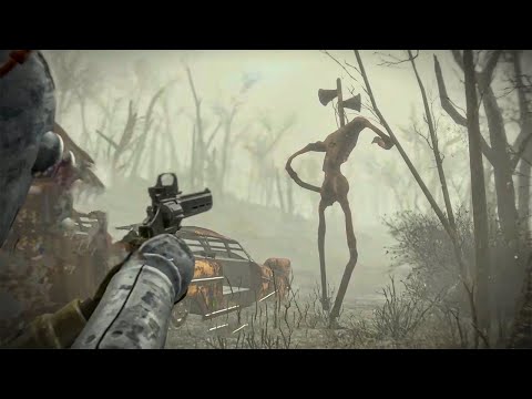 Best Way Of Killing Siren Head in Fallout 4 (Fallout 4 Mod)
