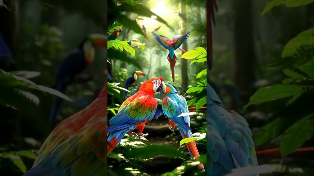 🥰🥰🥰 #song #music #birds #talkingparot #lovebirds #macow #viralvideo #viral #highlights