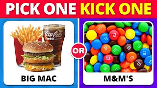 Pick One Kick One - Savory Vs Sweets Edition🍔🍩