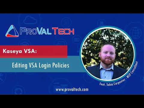 Editing VSA Login Attempt Policies
