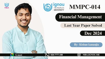 MMPC 014 Last Year Paper Solved |  DEC 2024 IGNOU | FULL VIDEO | MOST IMPORTANT QUESTIONS