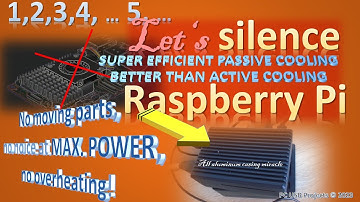 Better than active passive cooling option for Raspberry Pi 3, 4 and 5