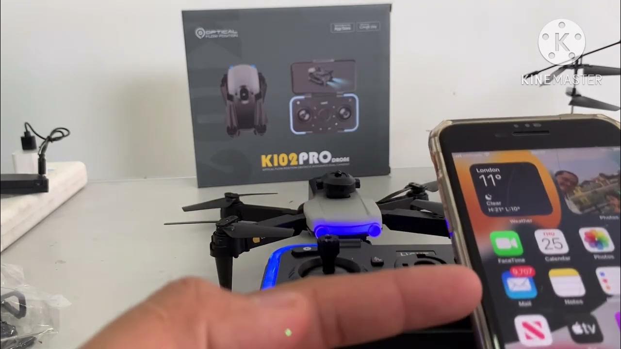 How to connect drone K102 Pro Camera to Smart Phone YouTube
