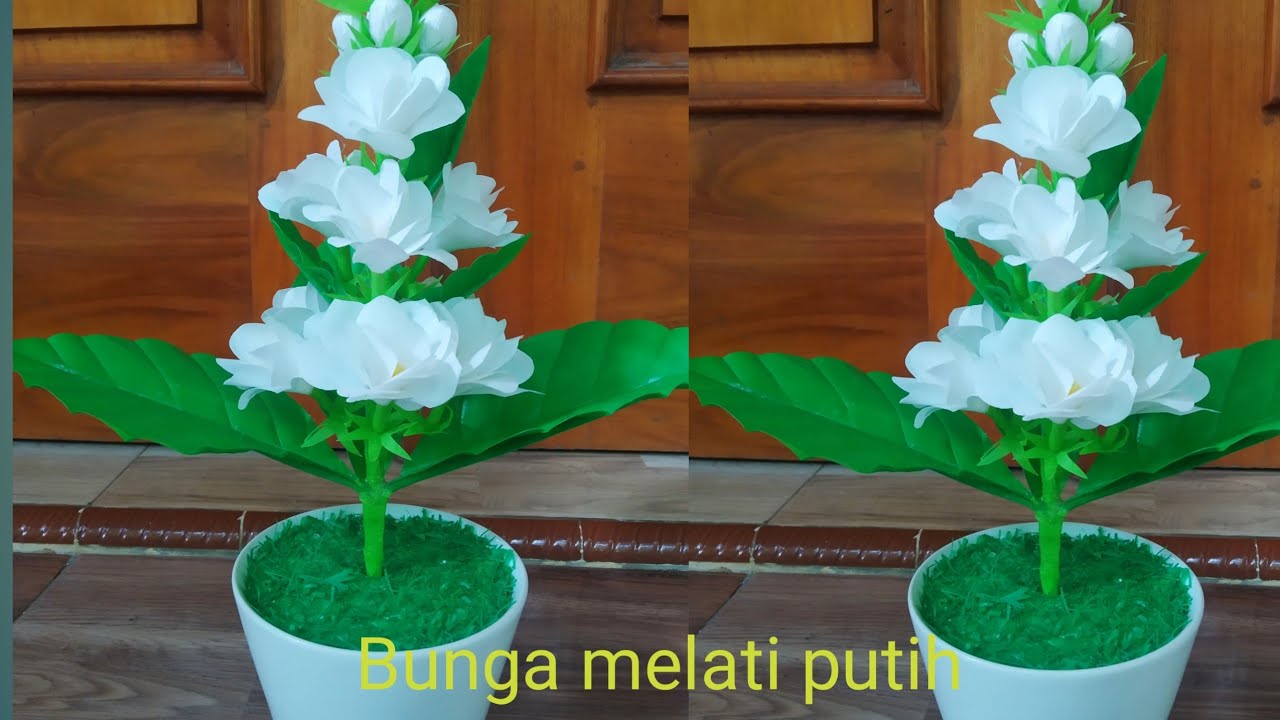  Bunga  melati  putih kerajinan dari  kresek YouTube