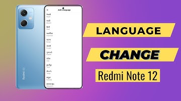 Redmi Note 12 Language Change | Redmi Note 12 bhasha Settings | How To Change Language Redmi Note 12