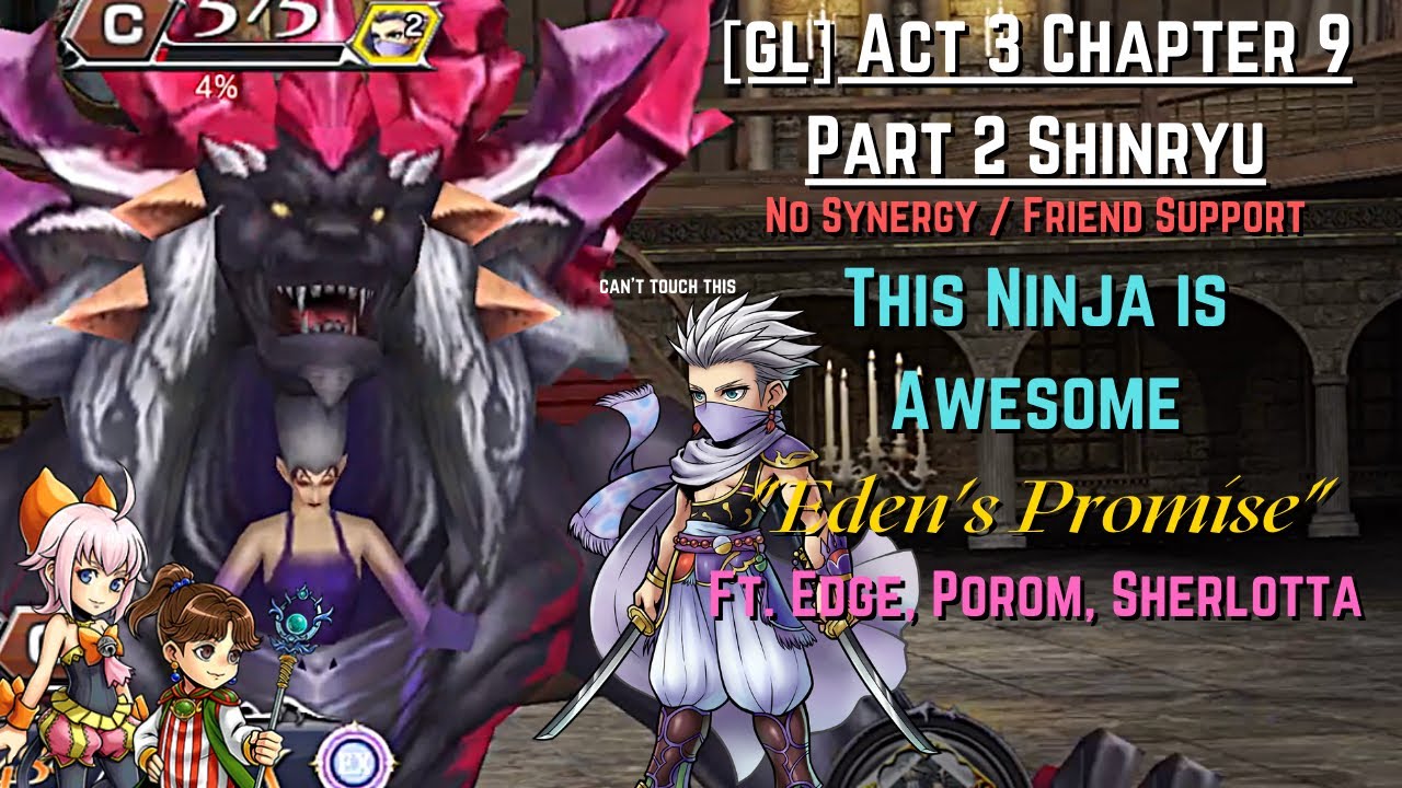 [GL] DFFOO: Edge is Awesome (A3CH9 Part 2 Shinryu) - YouTube