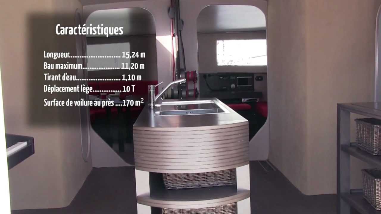 Visite guidée à bord du Neel 50, un trimaran qui allie vitesse et confort