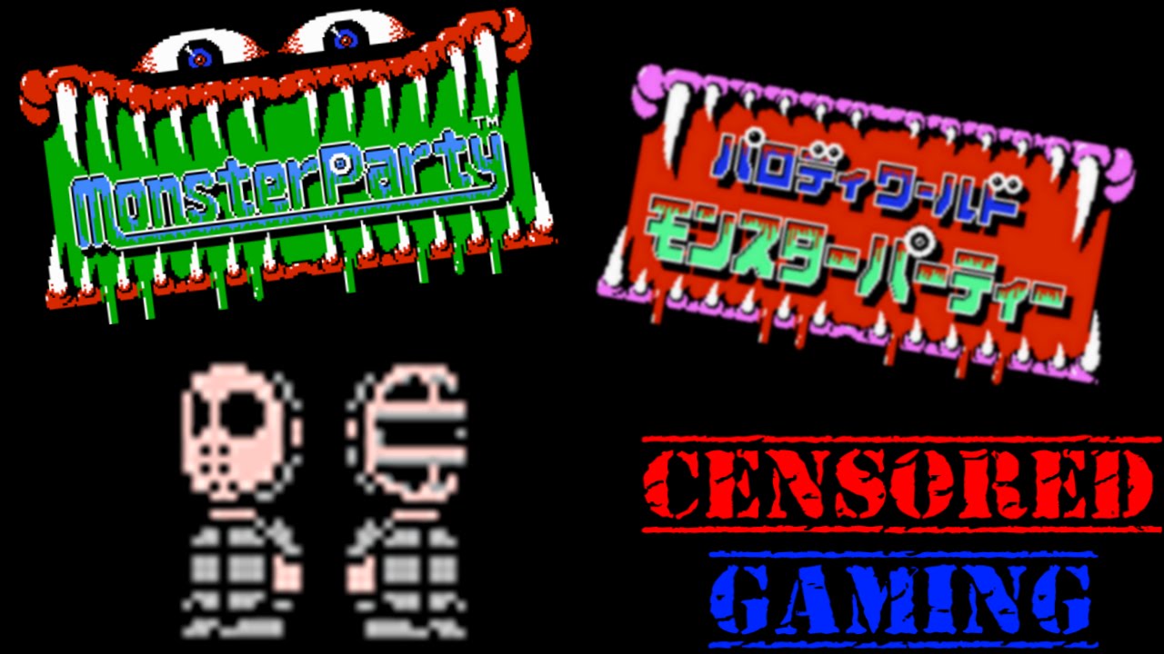 Monster Party Censorship - Censored Gaming