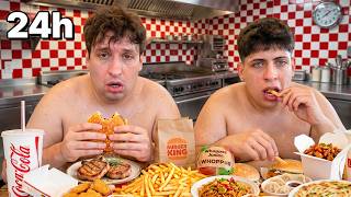 🍟 24 Ore per Mangiare 10k Calorie con Mio fratello! Ci siamo sentiti male...