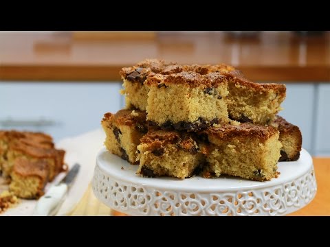 Passover Chocolate Chip Blondies - It's Raining Flour Episode 124