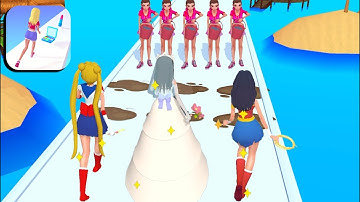 👰 Makeover Run 💄👗 All Levels Gameplay Android,ios
