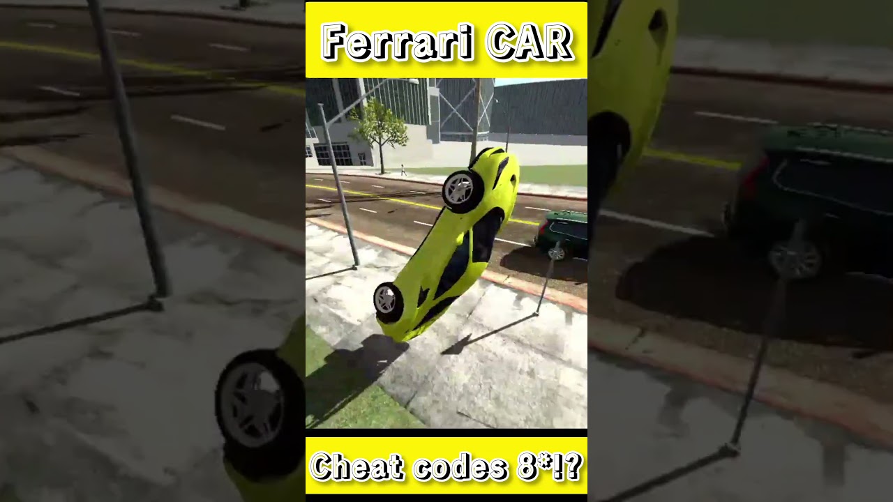 All New Cheat codes Ferrari CAR 
