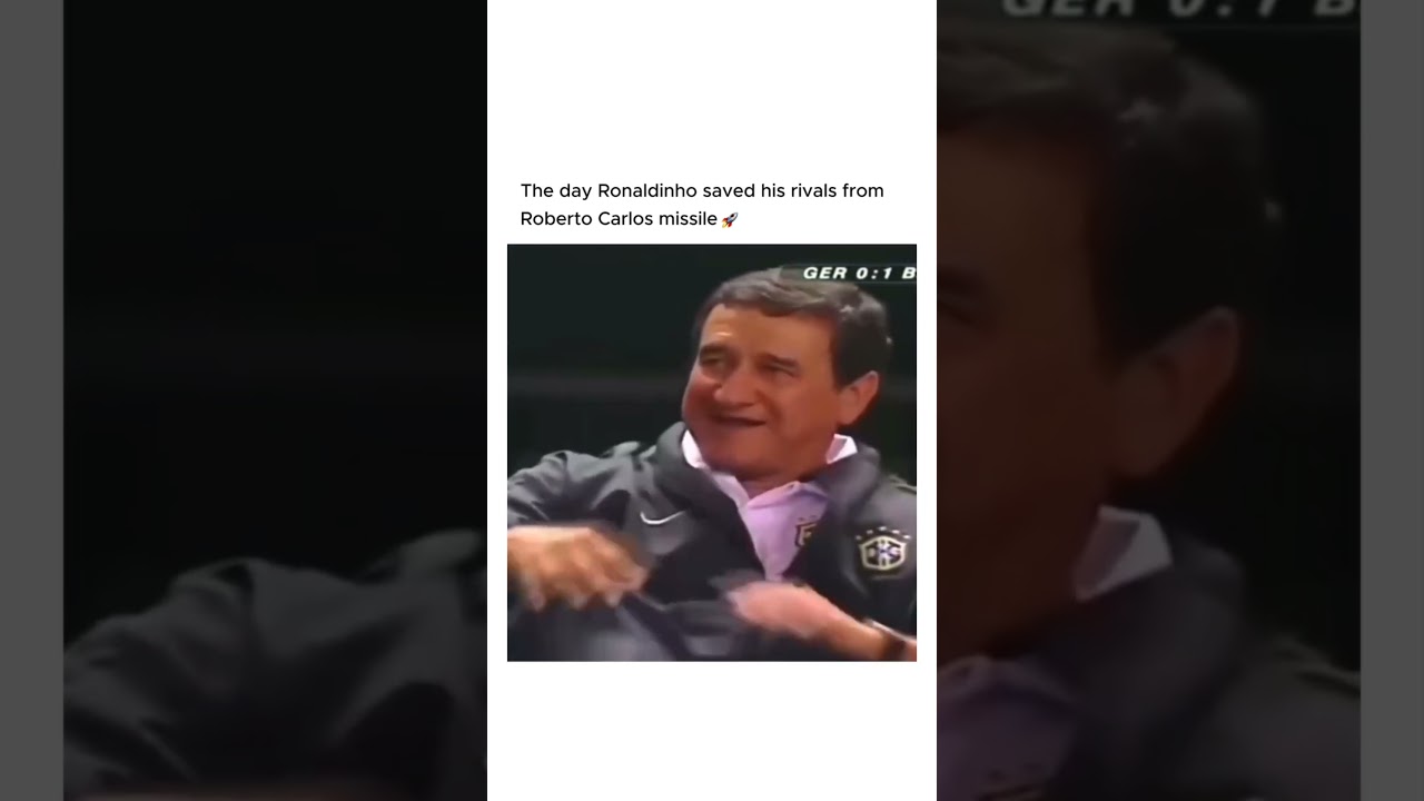 Ronaldinho saved his rivals from roboto carlos missile 🚀🚀. 