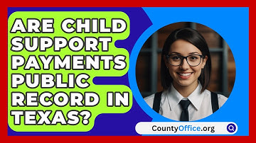 Are Child Support Payments Public Record in Texas? | CountyOffice News