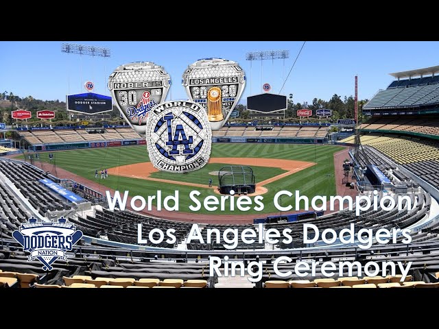 Dodgers 2020 World Series Championship Ring Ceremony (2021)