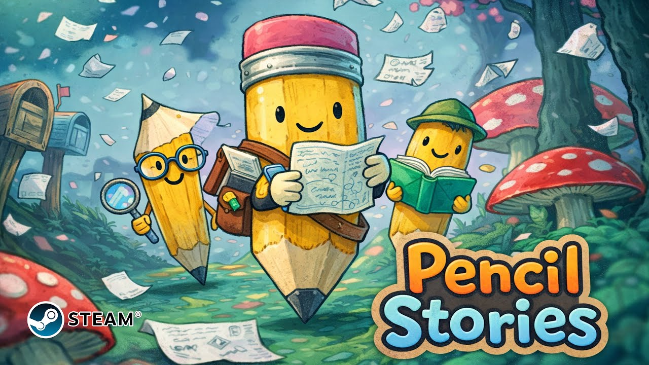 Pencil Stories – Official Release Date Reveal Trailer | Cozy Midnight Letter Mystery (PC)