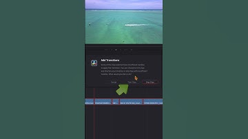 Add Video Transition to Multiple Clips in #davinciresolve