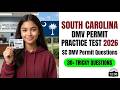 Pass Your 2026 SC DMV Permit Test First Try | South Carolina Practice Exam Questions