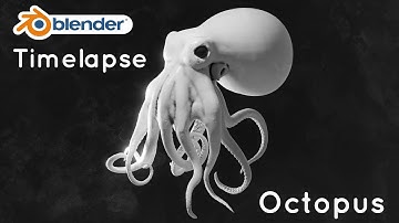 Blender Sculpting Time lapse - Octopus [Full Workflow]
