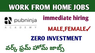 లేటెస్టు వర్క్ ఫ్రమ్ హోమ్ జాబ్స్/work from home jobs 2021 telugu/latest job updates telugu