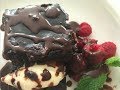 Banting Chocolate Brownies and Chocolate sauce