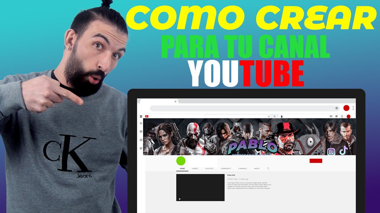 COMO HACER UN BANNER EN PHOTOSHOP PARA YOUTUBE