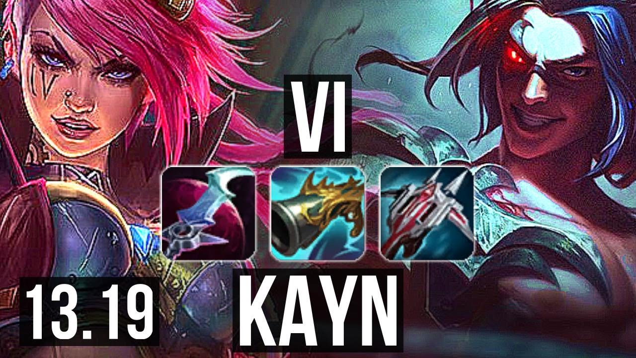 VI vs KAYN (JNG) | Rank 3 Vi, 8 solo kills, Godlike, 300+ games | TR Grandmaster | 13.19