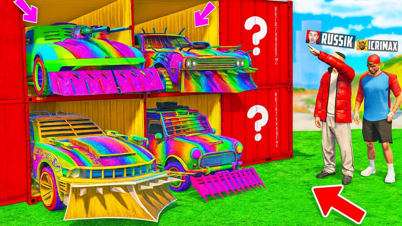 REGENBOGEN CONTAINER GEÖFFNET in GTA 5!🌈🚗