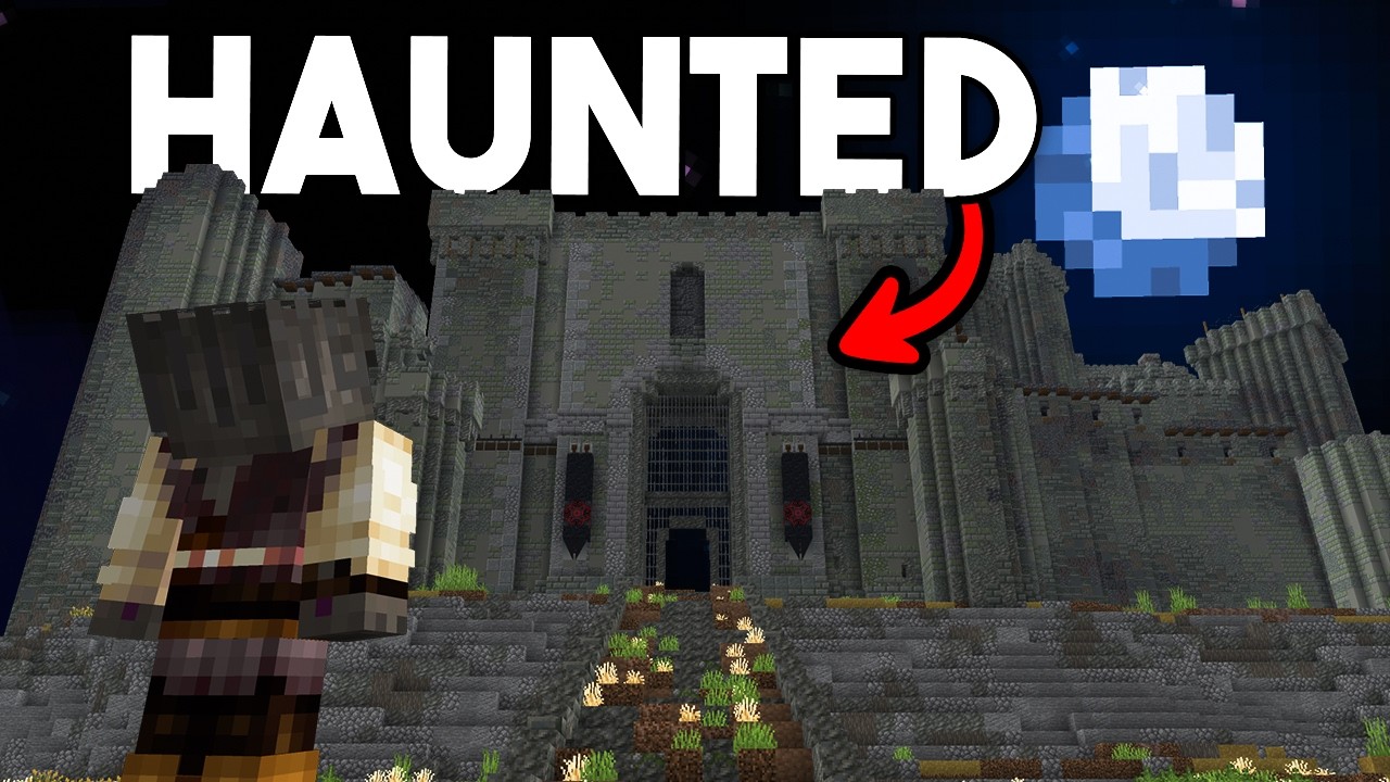 I Built a HAUNTED CASTLE In Hardcore Minecraft - YouTube