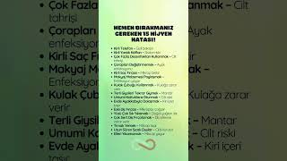 Hemen Bırakmanız Gereken 15 Hijyen Hatası Resimi