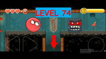 Red Ball 4! Into the cave! Level 74