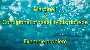 PQT (Part-11)-Unit-2, Marginal & Conditional probability distributions[In Tamil]