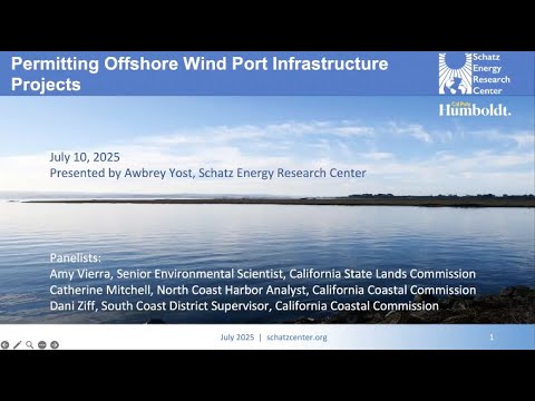 Permitting for Offshore Wind Port Infrastructure Projects