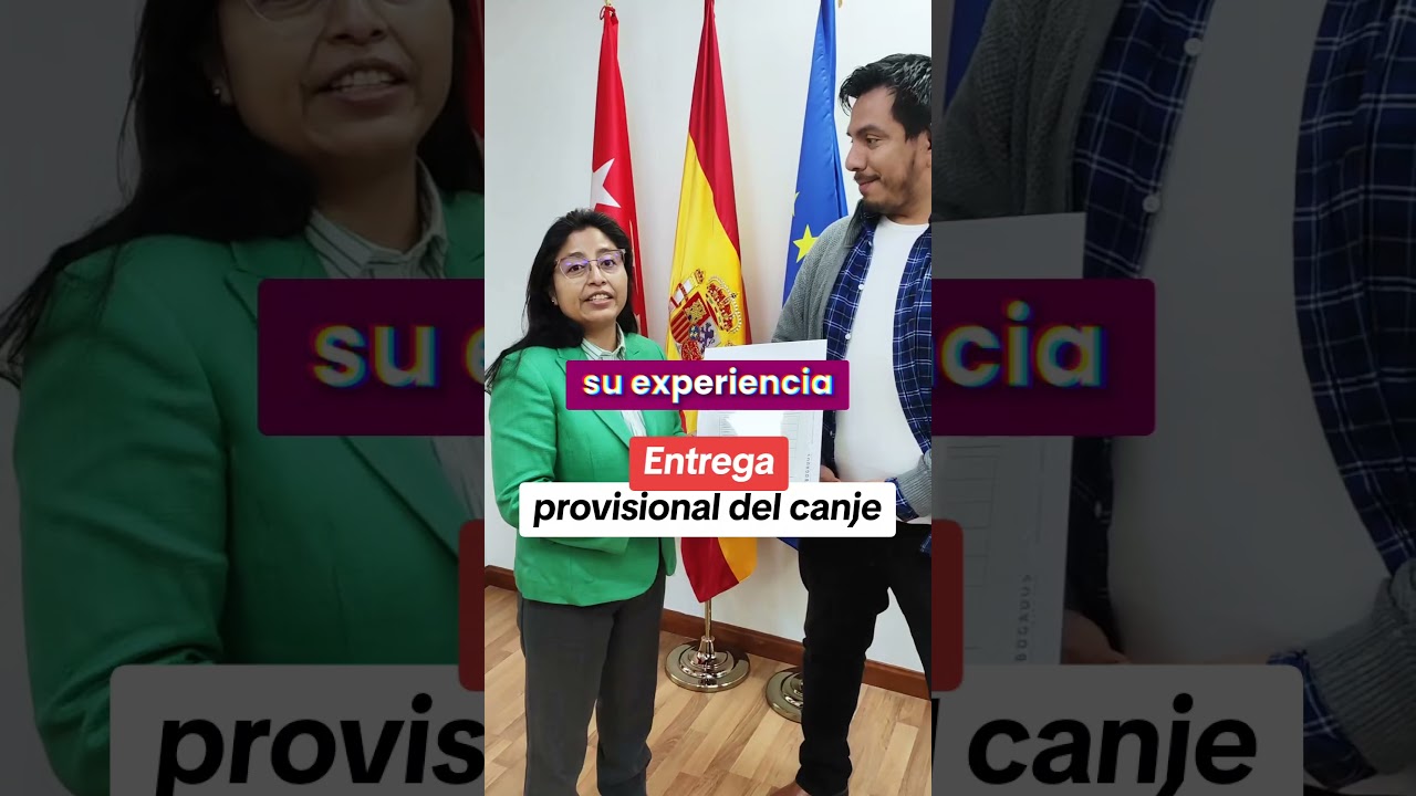Entrega Provisional del Canje